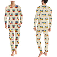Thumbnail for Canadair CL-215 - Men Pajamas - Cartoon Pattern - Beige