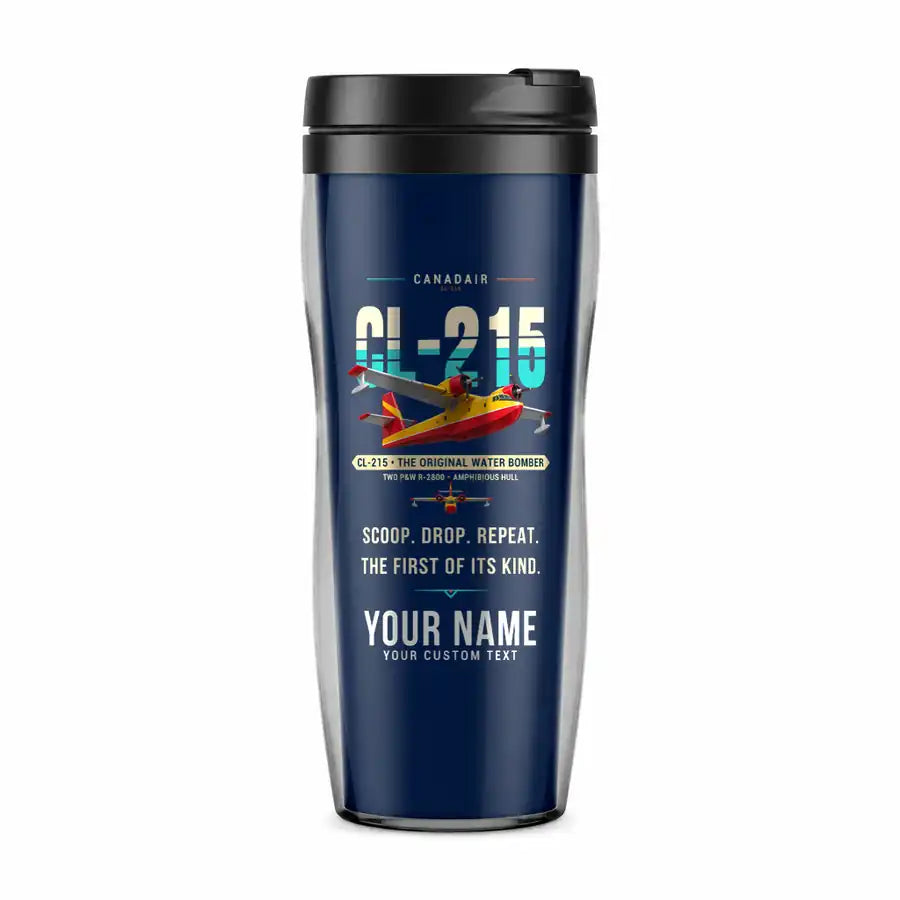 Canadair CL-215 - Original + Name - Plastic (No Holder) - Dark Blue