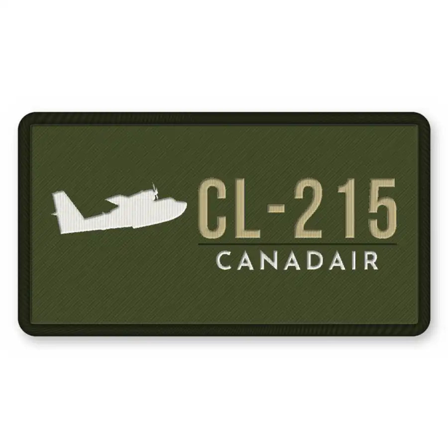 Canadair CL-215 Patches - Rectangle - Olive Khaki