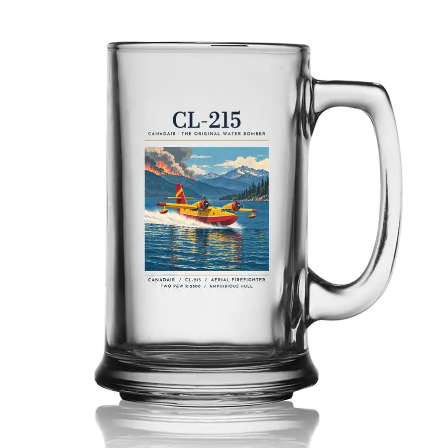 Canadair CL-215 - Poster - Beer Glass with Holder