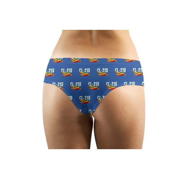 Canadair CL-215 - Women Panties - Cartoon Pattern - Blue - Back