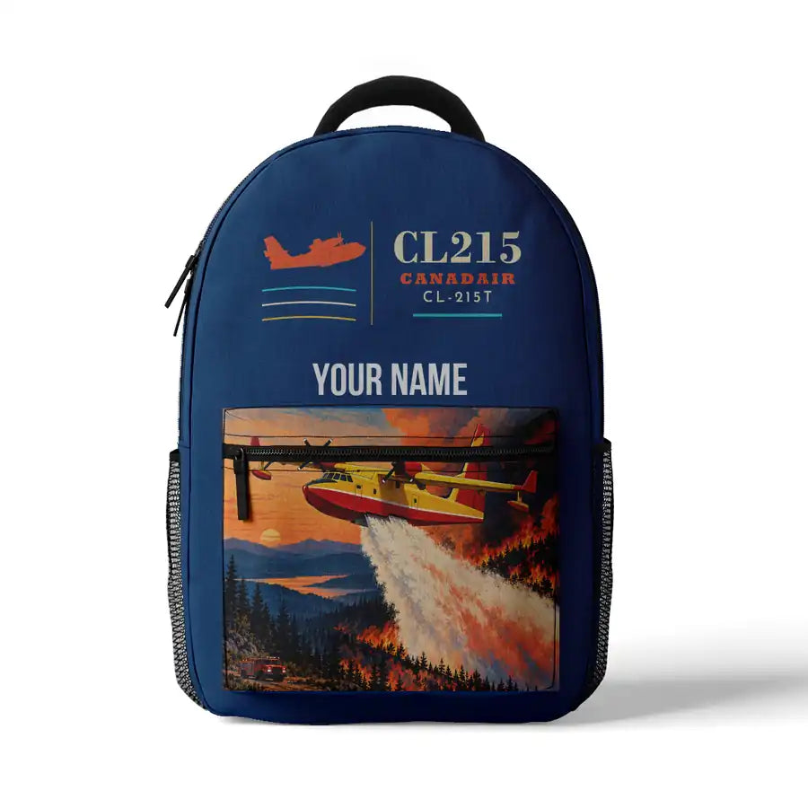 Canadair CL-215T - 3D Backpack - Blue + Name