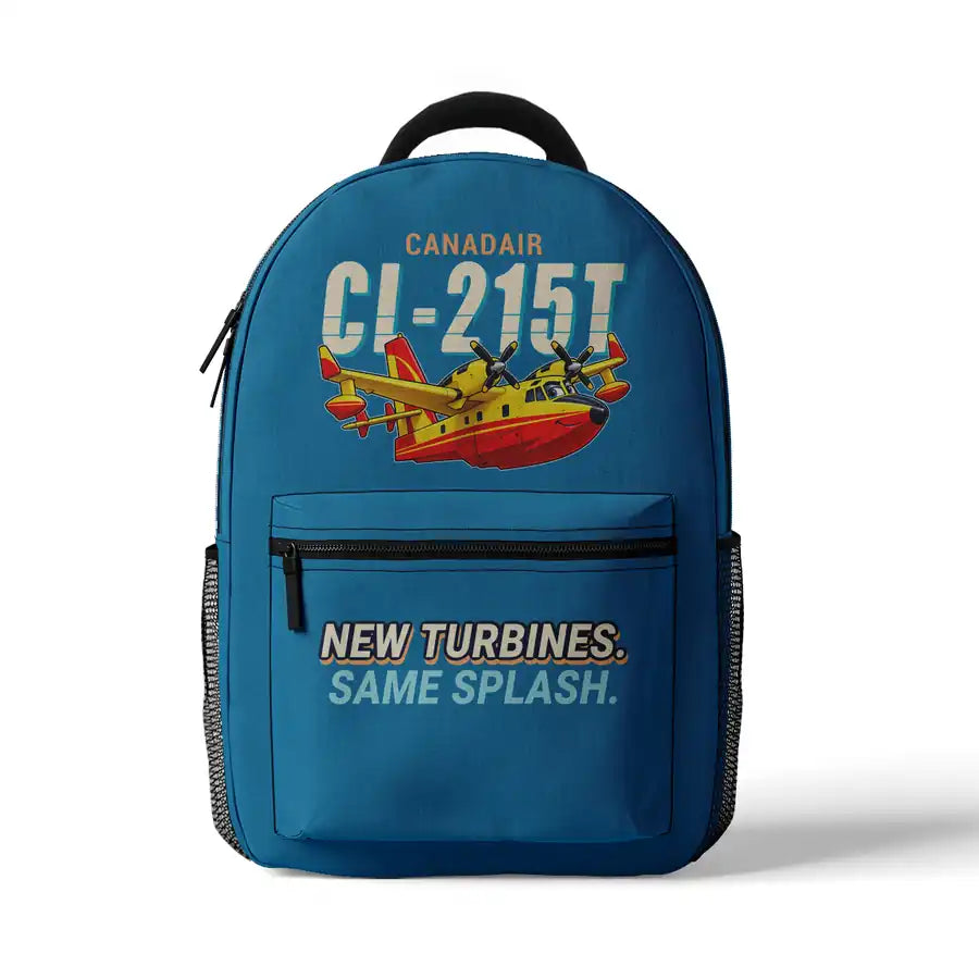 Canadair CL-215T - 3D Backpack - Cartoon - Light Blue