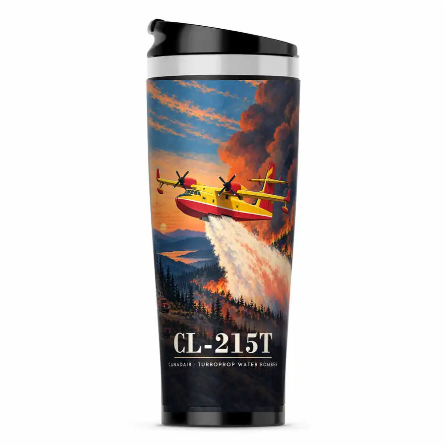 Canadair CL-215T - 3D - Stainless Steel (No Holder) - Full Print