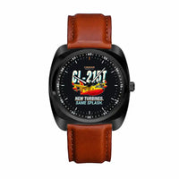 Thumbnail for Canadair CL-215T - Cartoon - Luxury Cushion - Black and Dark Brown Strap
