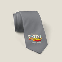 Thumbnail for Canadair CL-215T - Cartoon + Name - Tie - Gray