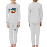Thumbnail for Canadair CL-215T - Children Pajamas - Cartoon Chest - Light Gray