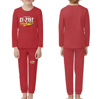 Thumbnail for Canadair CL-215T - Children Pajamas - Cartoon Chest - Red
