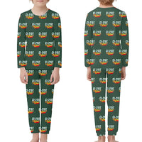Thumbnail for Canadair CL-215T - Children Pajamas - Cartoon Pattern - Dark Green