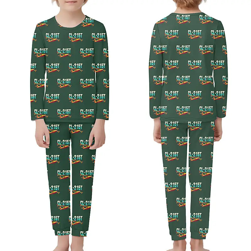 Canadair CL-215T - Children Pajamas - Original Pattern - Dark Green