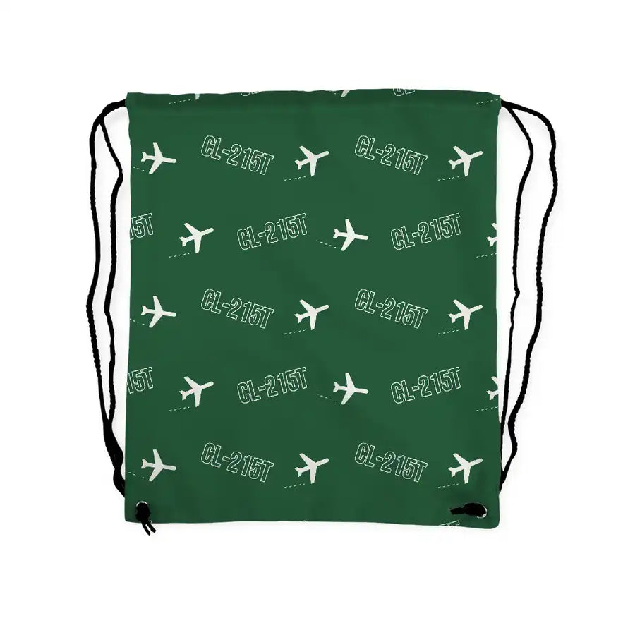 Canadair CL-215T - Drawstring Bag - 3D Pattern - Green