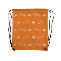 Thumbnail for Canadair CL-215T - Drawstring Bag - 3D Pattern - Orange