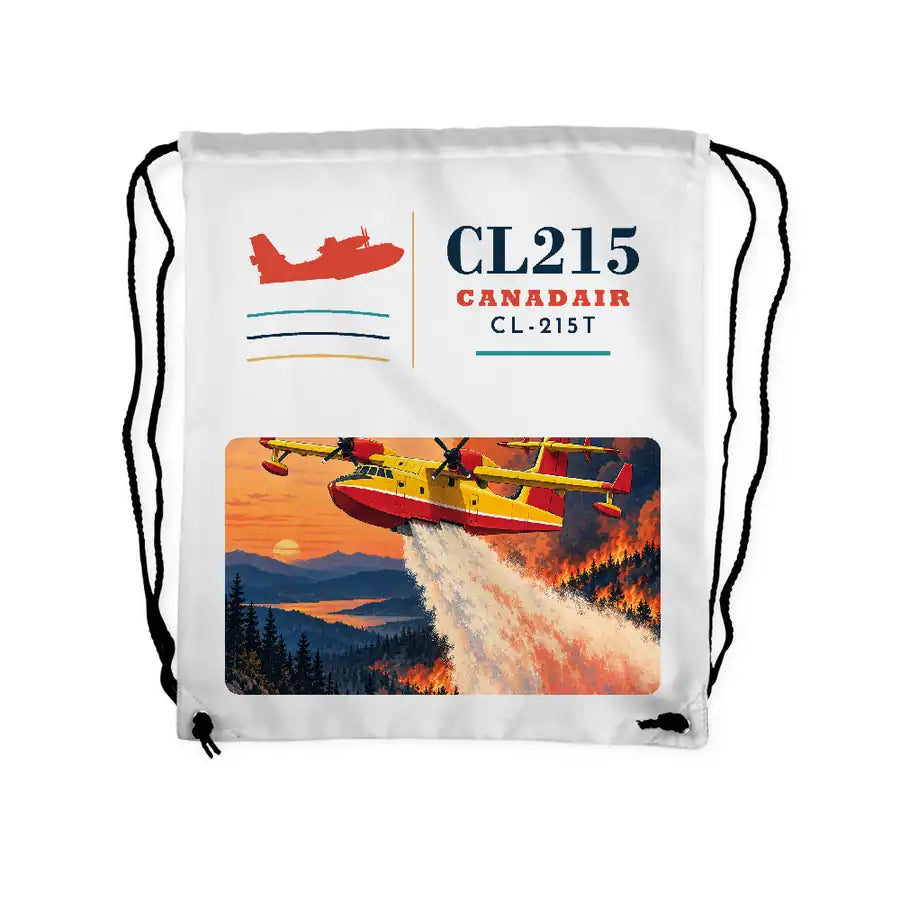 Canadair CL-215T - Drawstring Bag - Classic - White