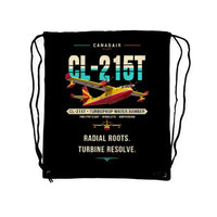 Thumbnail for Canadair CL-215T - Drawstring Bag - Original - Black