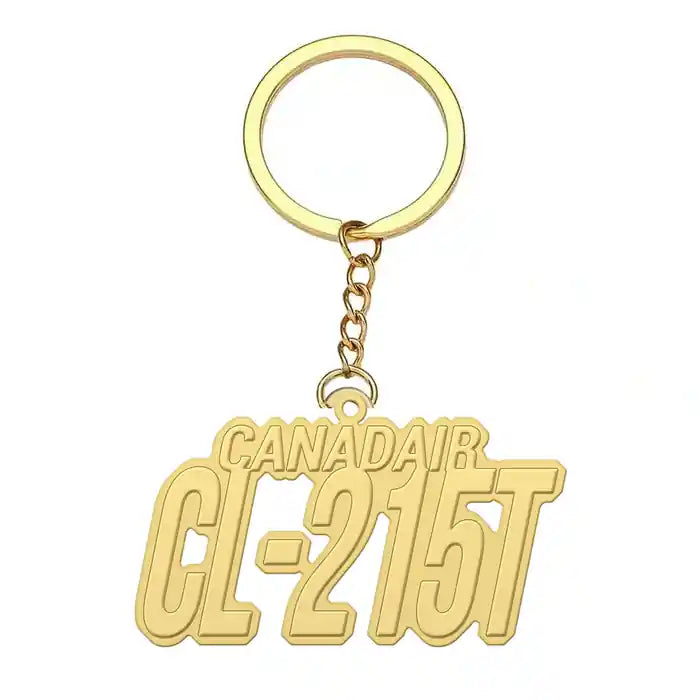 Canadair CL-215T - Hollow Key Chain - Tag - Gold