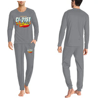 Thumbnail for Canadair CL-215T - Men Pajamas - Cartoon Chest - Gray