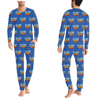 Thumbnail for Canadair CL-215T - Men Pajamas - Cartoon Pattern - Blue