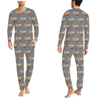 Thumbnail for Canadair CL-215T - Men Pajamas - Cartoon Pattern - Gray