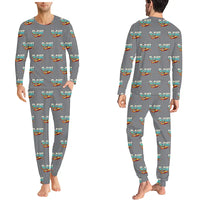 Thumbnail for Canadair CL-215T - Men Pajamas - Original Pattern - Gray