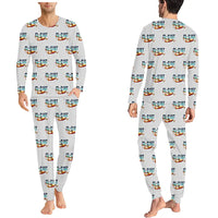 Thumbnail for Canadair CL-215T - Men Pajamas - Original Pattern - Light Gray