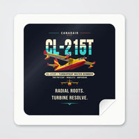 Thumbnail for Canadair CL-215T - Original - Square Sticker - Peel