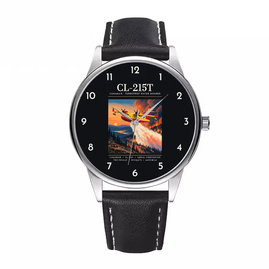 Canadair CL-215T - Poster - Leather Strap - Black Leather Strap