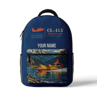 Thumbnail for Canadair CL-415 - 3D Backpack - Blue + Name