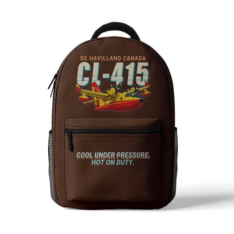Canadair CL-415 - 3D Backpack - Cartoon - Brown