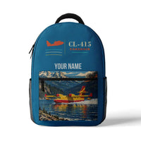 Thumbnail for Canadair CL-415 - 3D Backpack - Light Blue + Name