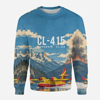 Thumbnail for Canadair CL-415 3D All-Over Print Clothing - Sweatshirt - 3D