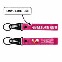 Thumbnail for Canadair CL-415 Hawk-Shaped Key Chains - Pink - Cartoon - Remove Before Flight