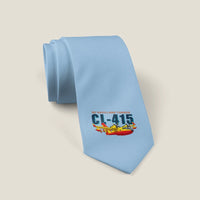 Thumbnail for Canadair CL-415 - Cartoon - Tie - Light Blue