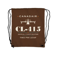 Thumbnail for Canadair CL-415 - Drawstring Bag - Heritage - Brown