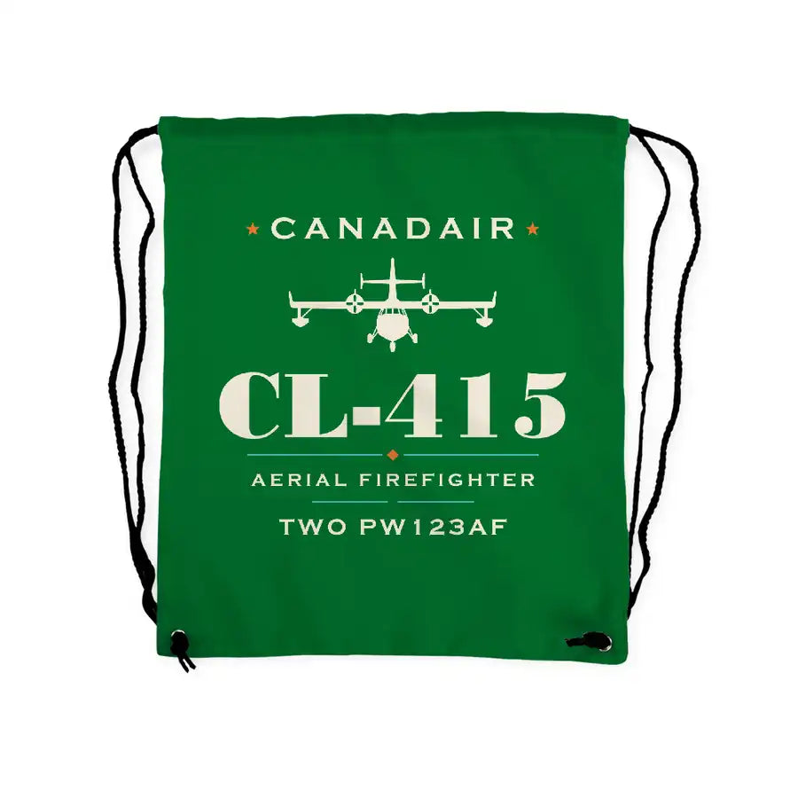 Canadair CL-415 - Drawstring Bag - Heritage - Green