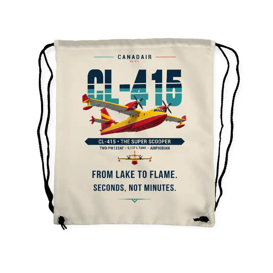 Canadair CL-415 - Drawstring Bag - Original - Beige