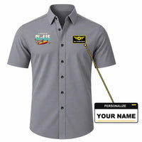 Thumbnail for Canadair CL-415 - Short Sleeve Shirt - Original - Gray + NAME