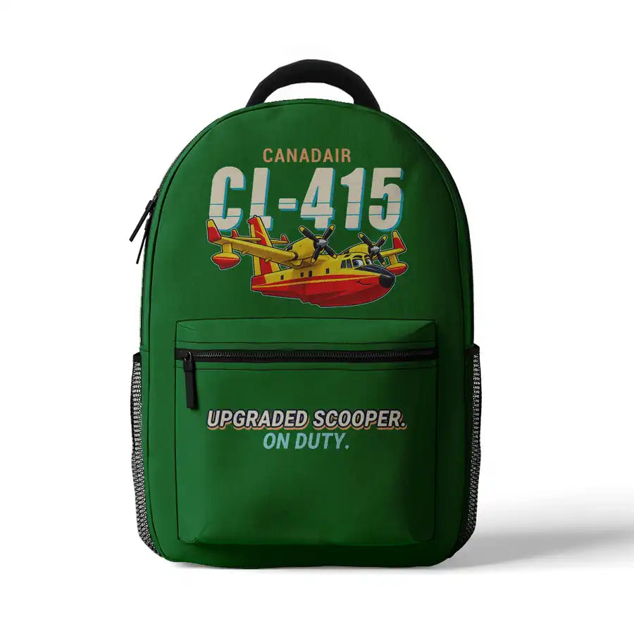 Canadair CL-415EAF - 3D Backpack - Cartoon - Green