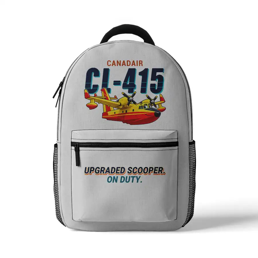 Canadair CL-415EAF - 3D Backpack - Cartoon - White