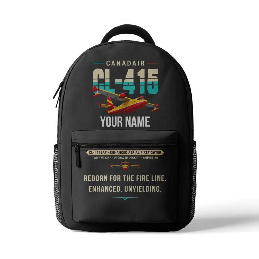 Canadair CL-415EAF - 3D Backpack - Original + Name - Gray