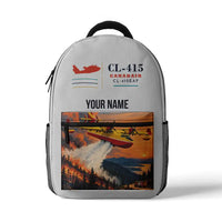 Thumbnail for Canadair CL-415EAF - 3D Backpack - White + Name