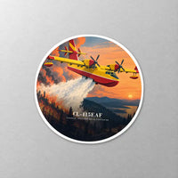 Thumbnail for Canadair CL-415EAF - 3D - Circle Sticker - Close-up