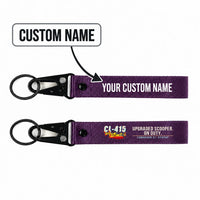 Thumbnail for Canadair CL-415EAF Hawk-Shaped Key Chains - Purple - Cartoon - Personalized