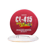 Thumbnail for Canadair CL-415EAF - Cartoon - Pin - Red