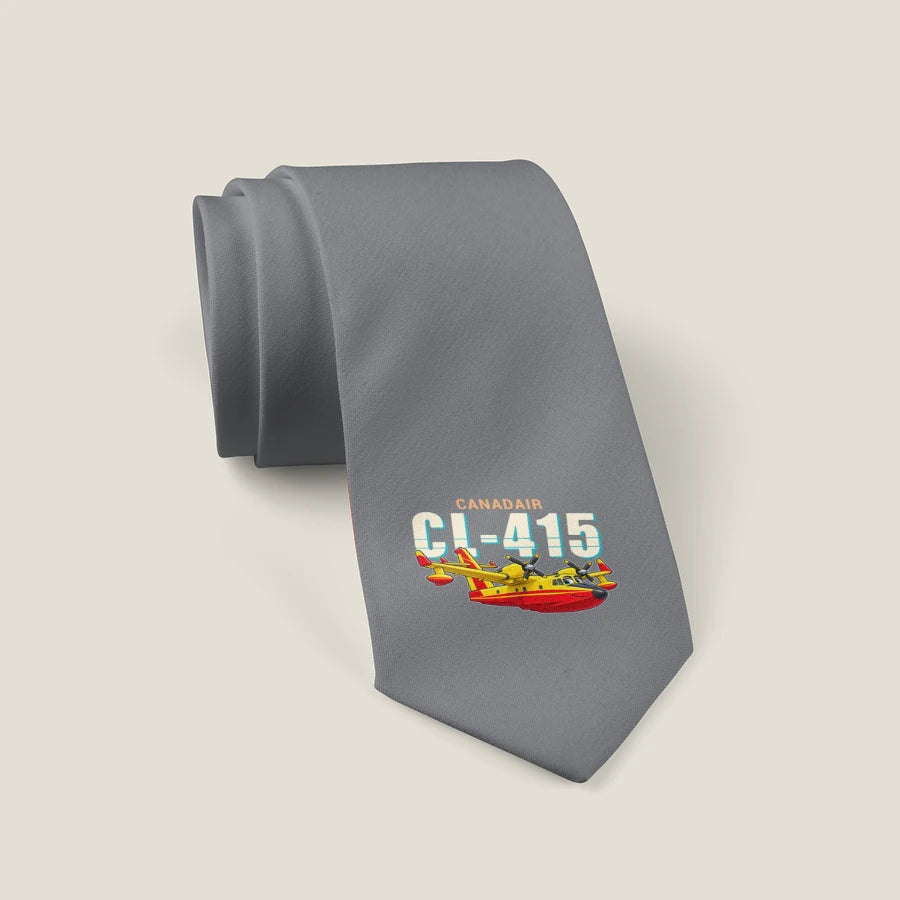 Canadair CL-415EAF - Cartoon - Tie - Gray