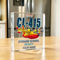 Thumbnail for Canadair CL-415EAF - Crystal Ornament - Cartoon + Name - Kitchen