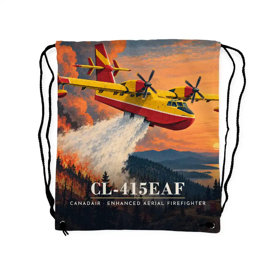 Canadair CL-415EAF - Drawstring Bag - 3D Scene