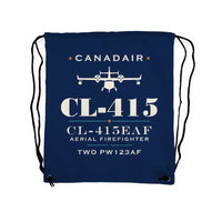 Thumbnail for Canadair CL-415EAF - Drawstring Bag - Heritage - Dark Blue