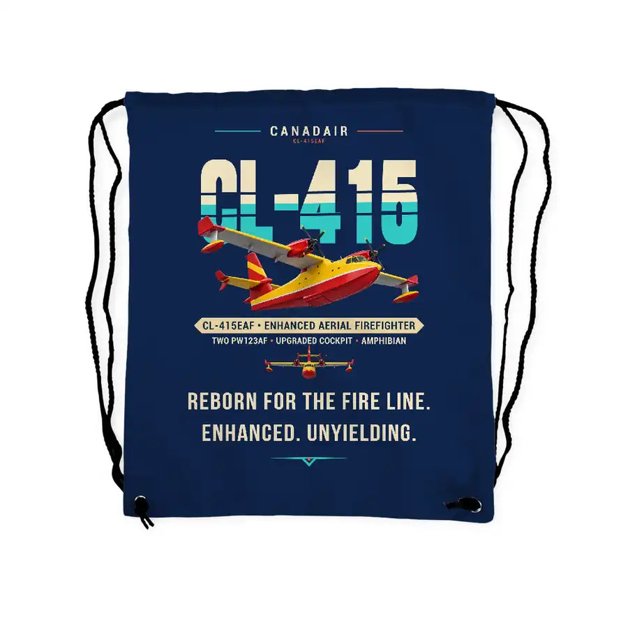 Canadair CL-415EAF - Drawstring Bag - Original - Dark Blue