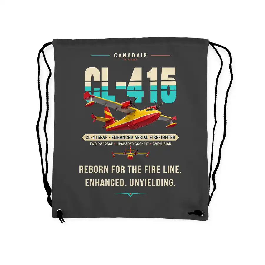Canadair CL-415EAF - Drawstring Bag - Original - Gray