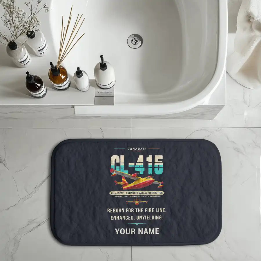 Canadair CL-415EAF - Original + Name - Bath Mat